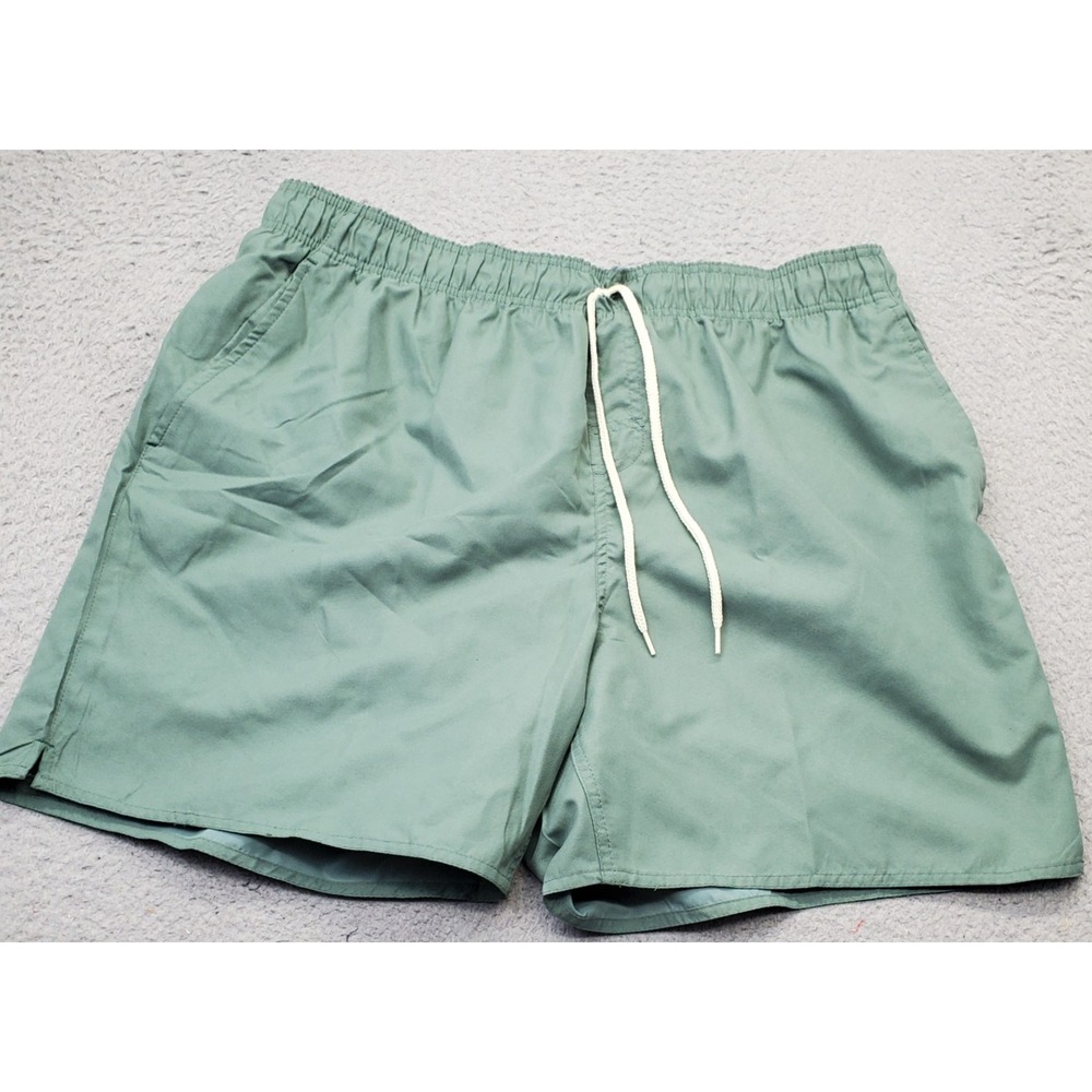 Laguna Swim Trunk Shorts Mens XXL Green Mesh Lined Quick Dry UPF 50+‎ Protection